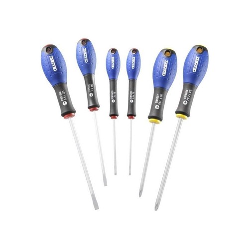 6pc screwdriver set slotted